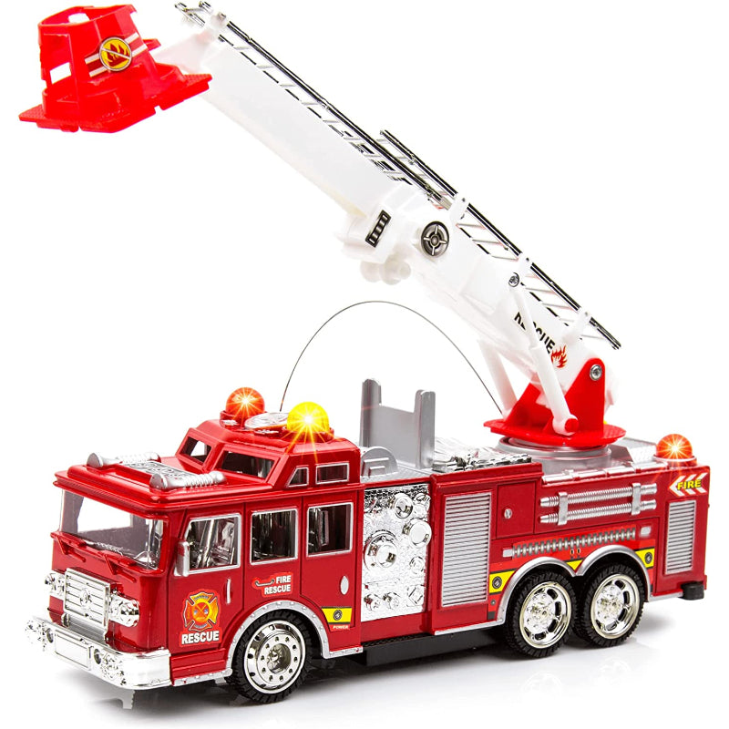 Extending Rescue Rotating Ladder Fire Truck Toy-Octopus Mood Toy