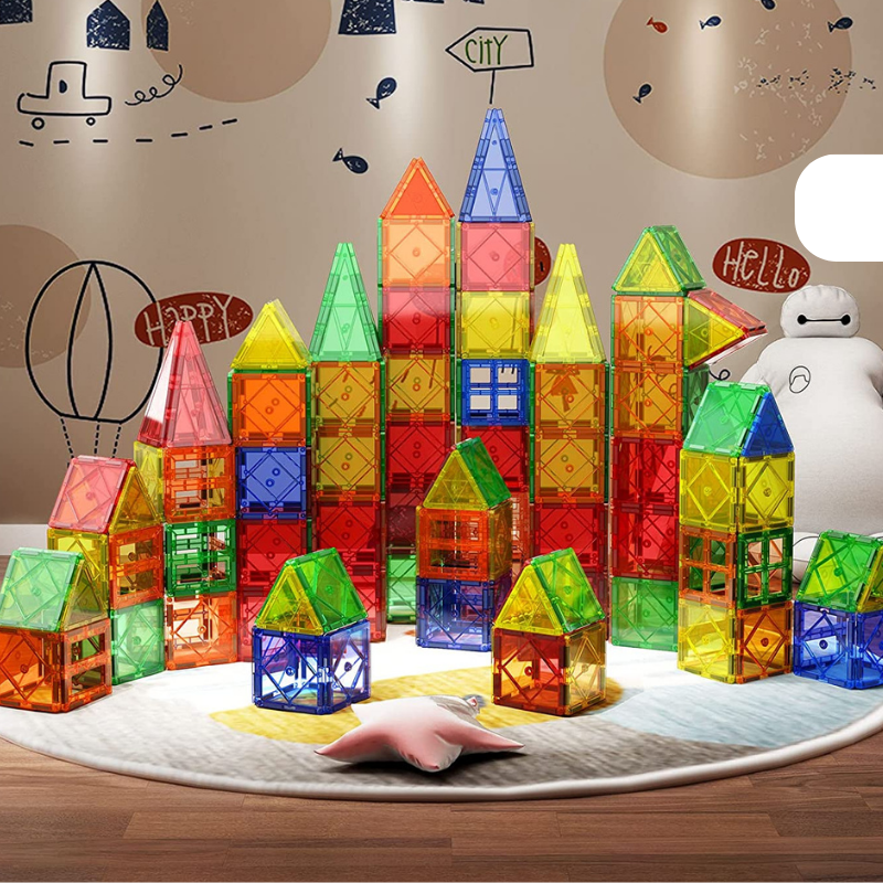 Advanced Magnetic Tiles Building Blocks Set-Octopus Mood Toy