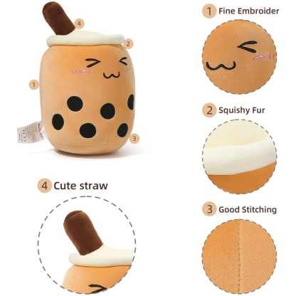 Bubble Tea Plush Toy Pillows - Octopus Mood Toy