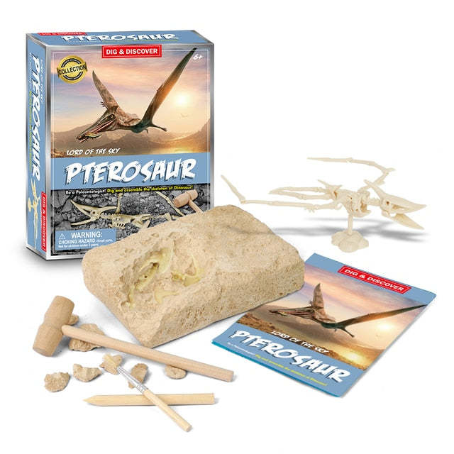 Dinosaur Digging Fossil Kit | Educational Toy For Kids | Dig Up Dinosaurs Skeleton Set - Octopus Mood Toy