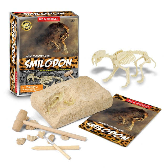 Dinosaur Digging Fossil Kit | Educational Toy For Kids | Dig Up Dinosaurs Skeleton Set - Octopus Mood Toy
