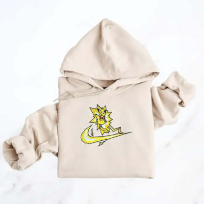 Cartoon Characters Embroidered Hoodie - Octopus Mood Toy
