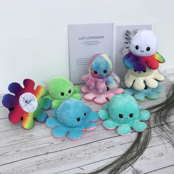 Reversible Octopus Plush Toy-Octopus Mood Toy