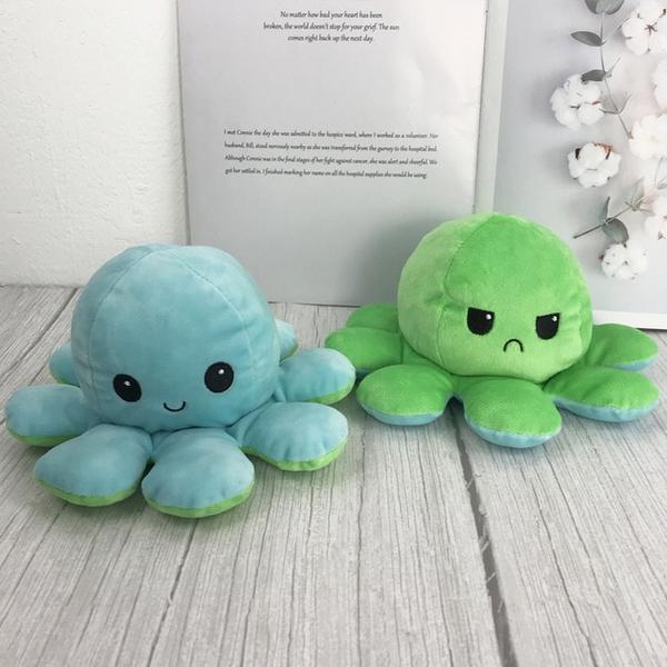 Reversible Octopus Plush Toy-Octopus Mood Toy