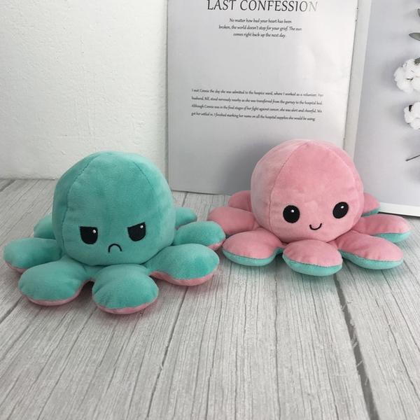 Reversible Octopus Plush Toy-Octopus Mood Toy