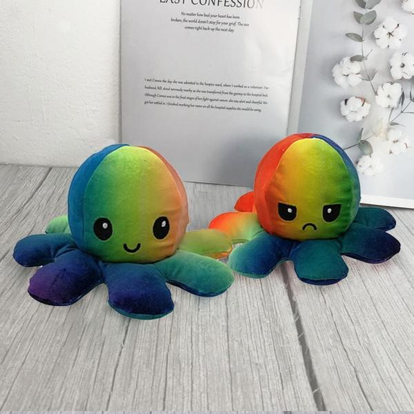 Reversible Octopus Plush Toy-Octopus Mood Toy