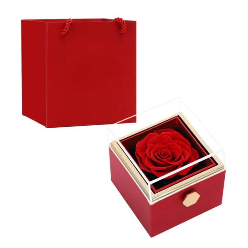 Locked Keepsake Flower Box With Necklace - Octopus Mood Toy