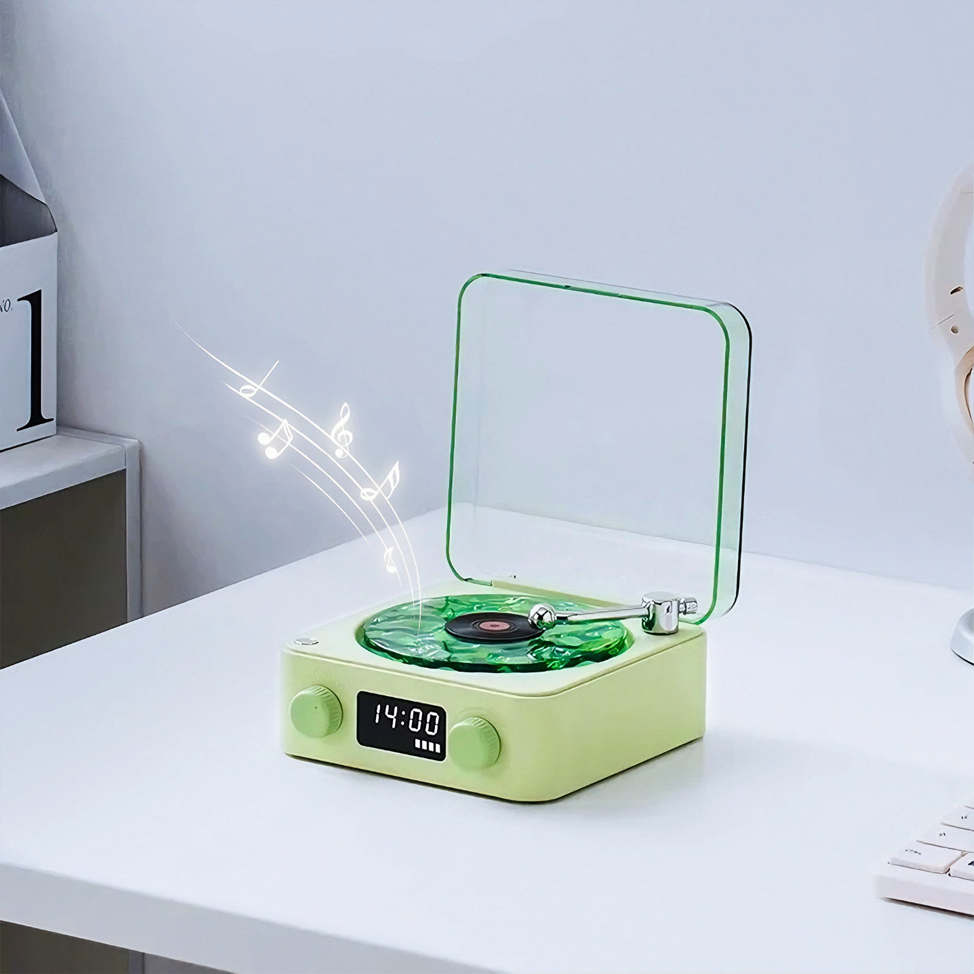 Vintage Soundwave Bluetooth Speaker With LED Screen