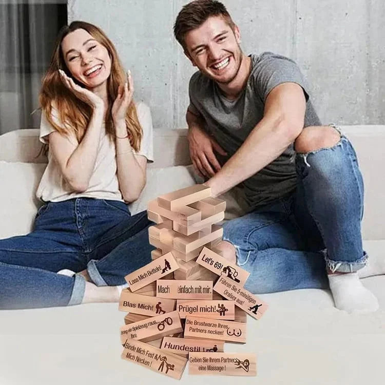 Romantic Couples Stacking Block Game With Dares And Challenges