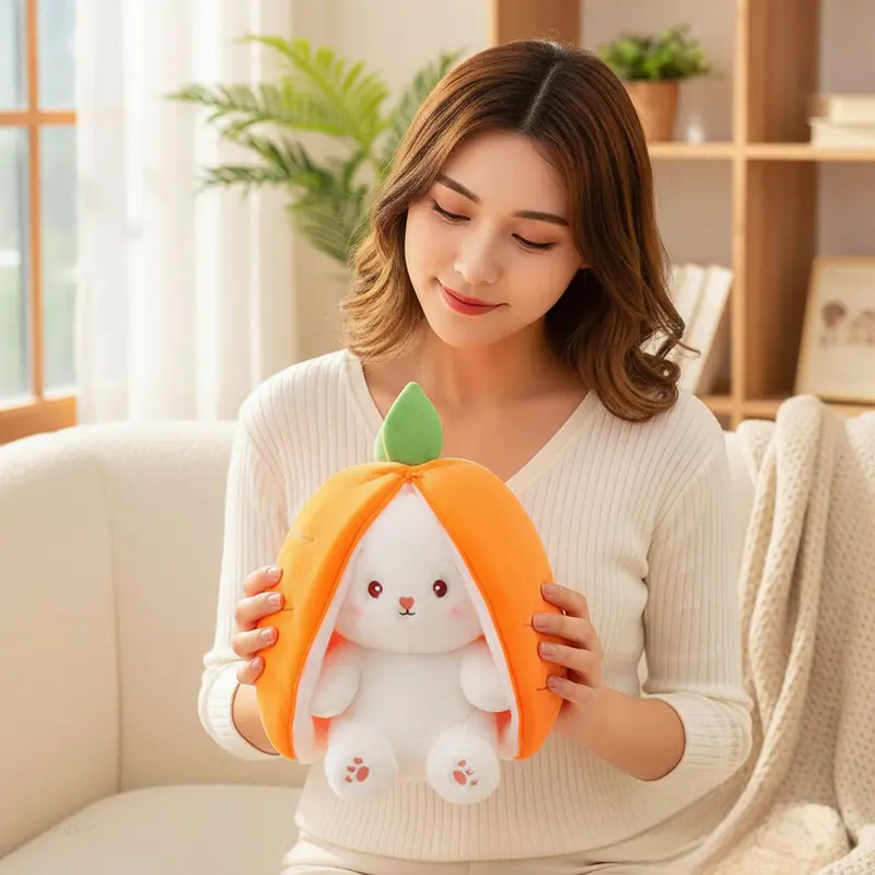 Strawberry bunny plush toy