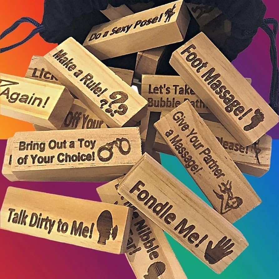 Romantic Couples Stacking Block Game With Dares And Challenges