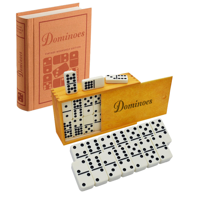 Traditional Dominoes - With Wooden Storage Case, Timeless Fun