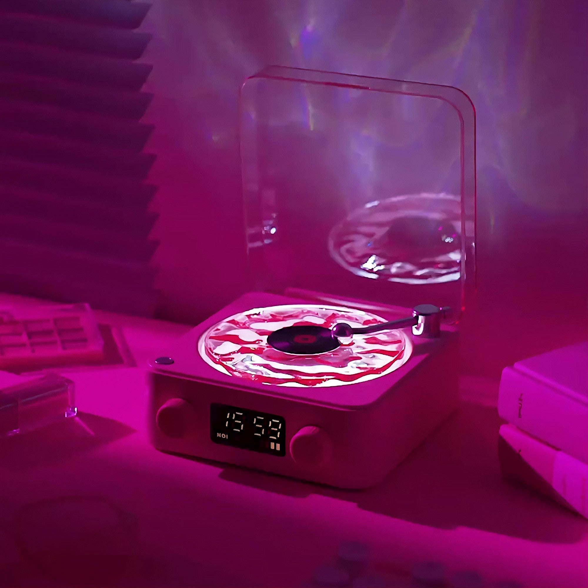 Vintage Soundwave Bluetooth Speaker With LED Screen