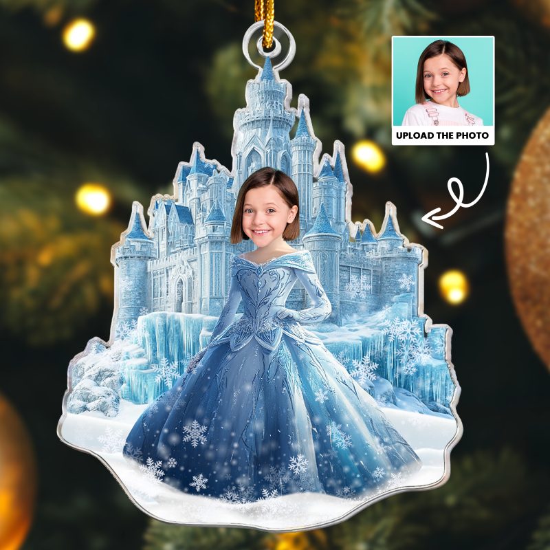 Personalized Ice Princess Acrylic Photo Ornament