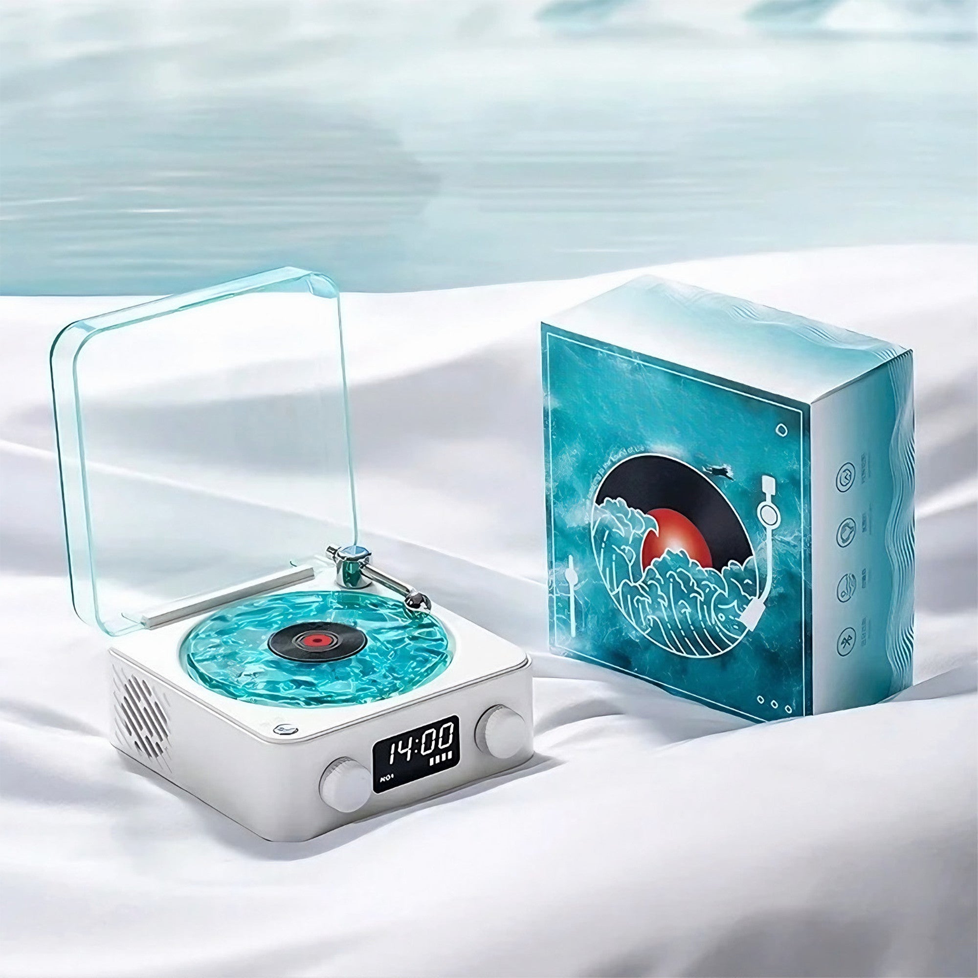 Vintage Soundwave Bluetooth Speaker With LED Screen