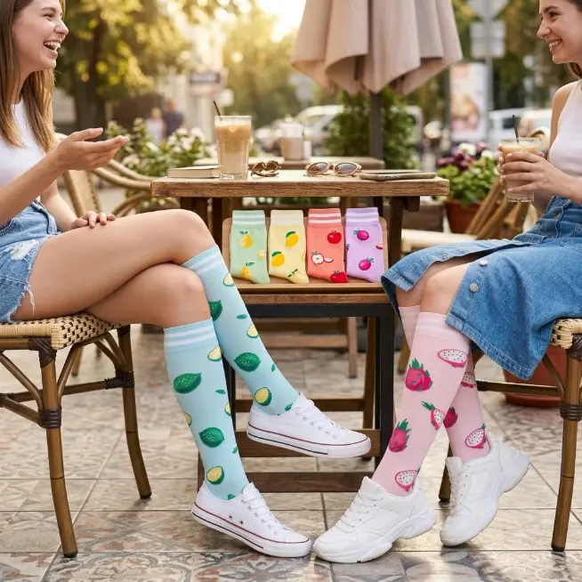 Pack of 6 High Compression Support Socks For Men And Women