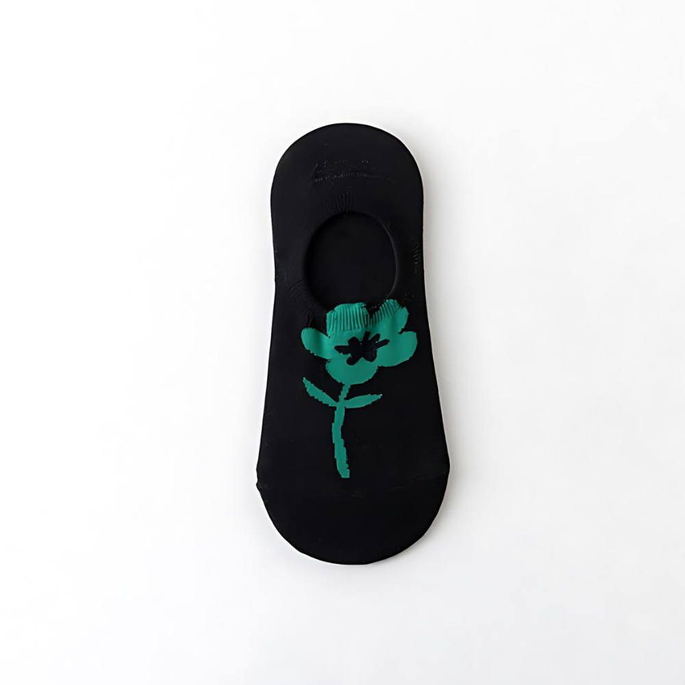 Short Ankle Flower Designed Socks