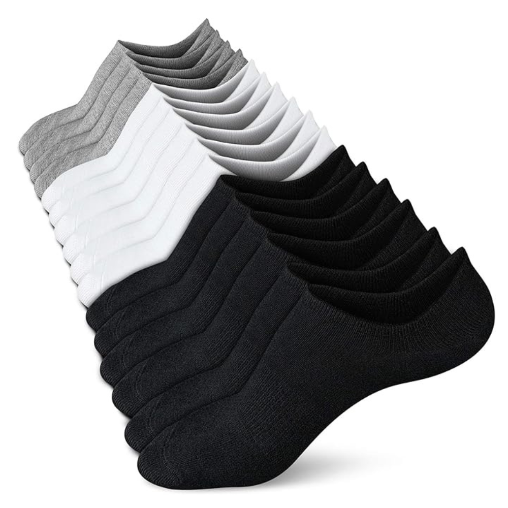 Non Slip Flat Boat Line No Show Socks For Women