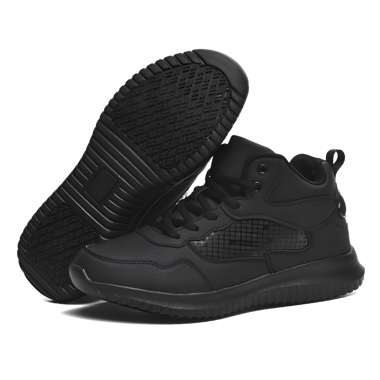 Men Leather Non Slip Food Service Shoes