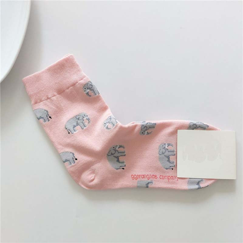 Floral Patterned Long Printed Socks SetFloral Patterned Long Printed Socks Set - Image 9