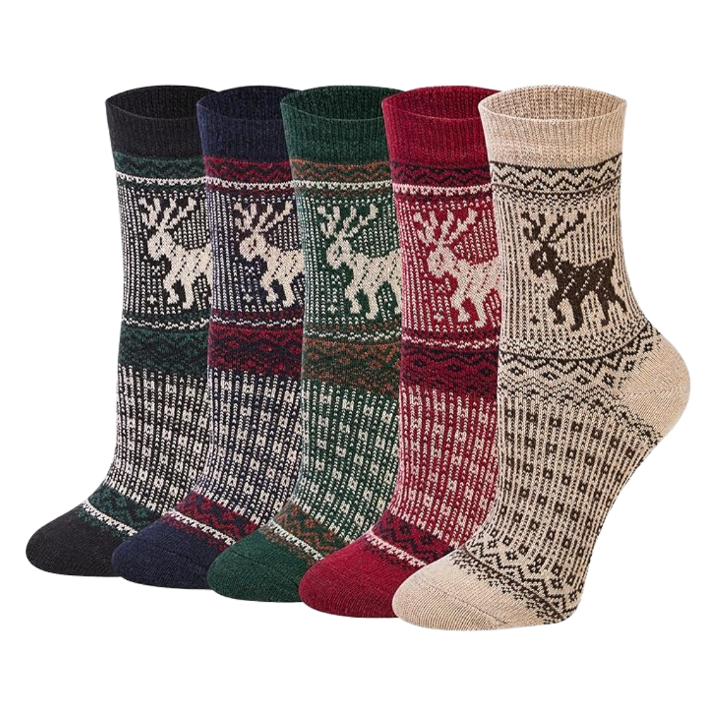 Warm Winter Socks Knit Crew Calf Hiking Boot Sock