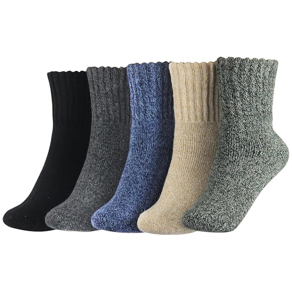 Textured Blend Crew Style Pattern SocksTextured Blend Crew Style Pattern Socks - Image 10