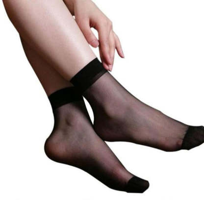 Transparent Ultra Thin Crystal Silk Socks