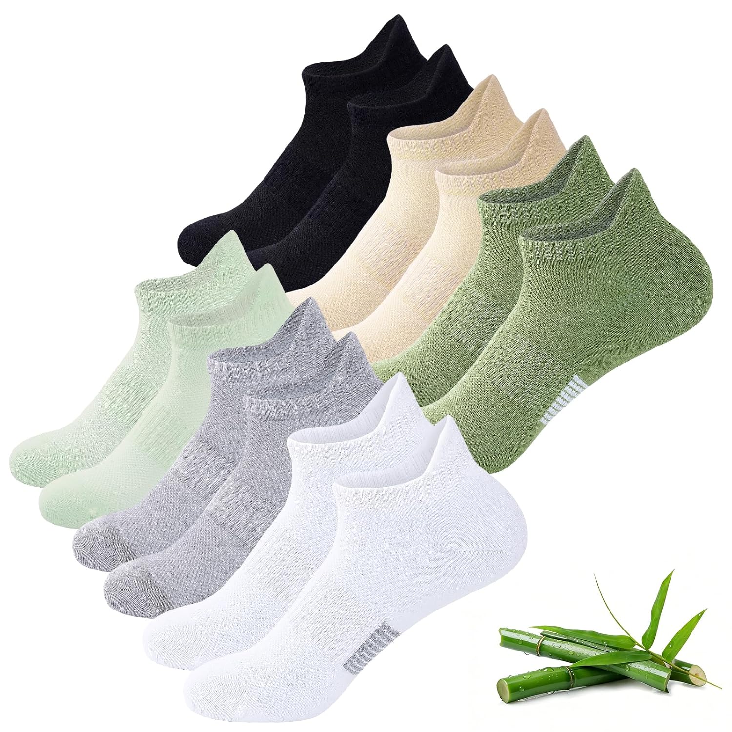 6 Pair Low Cut Socks For Casual And Athletic Wear