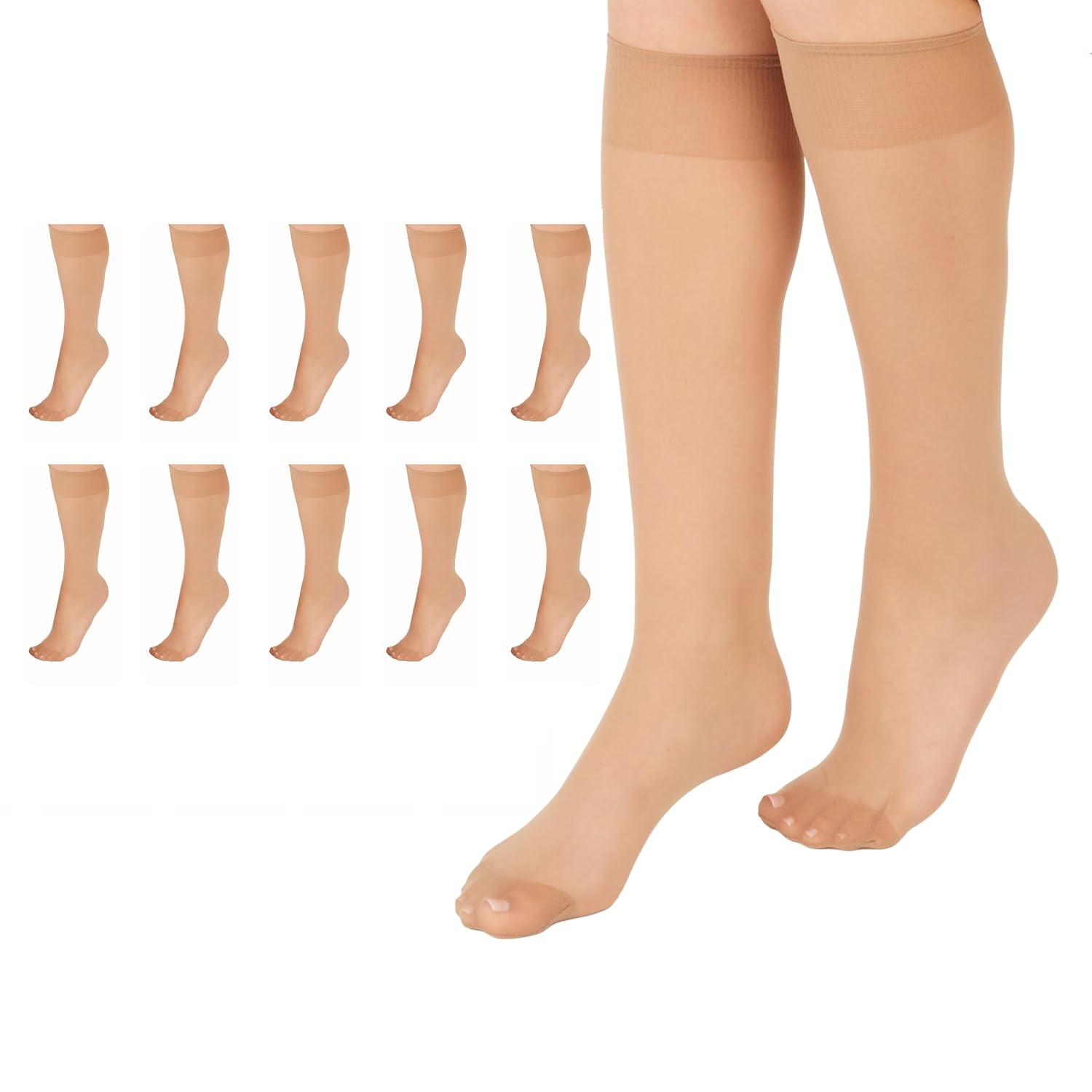 Daily Use High Reinforced Stockings For Women