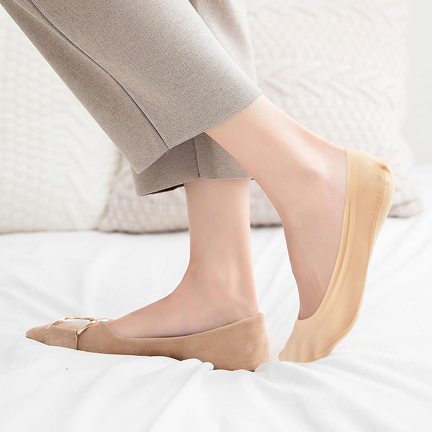Ultra Low Cut No Show Nonslip Socks For Women