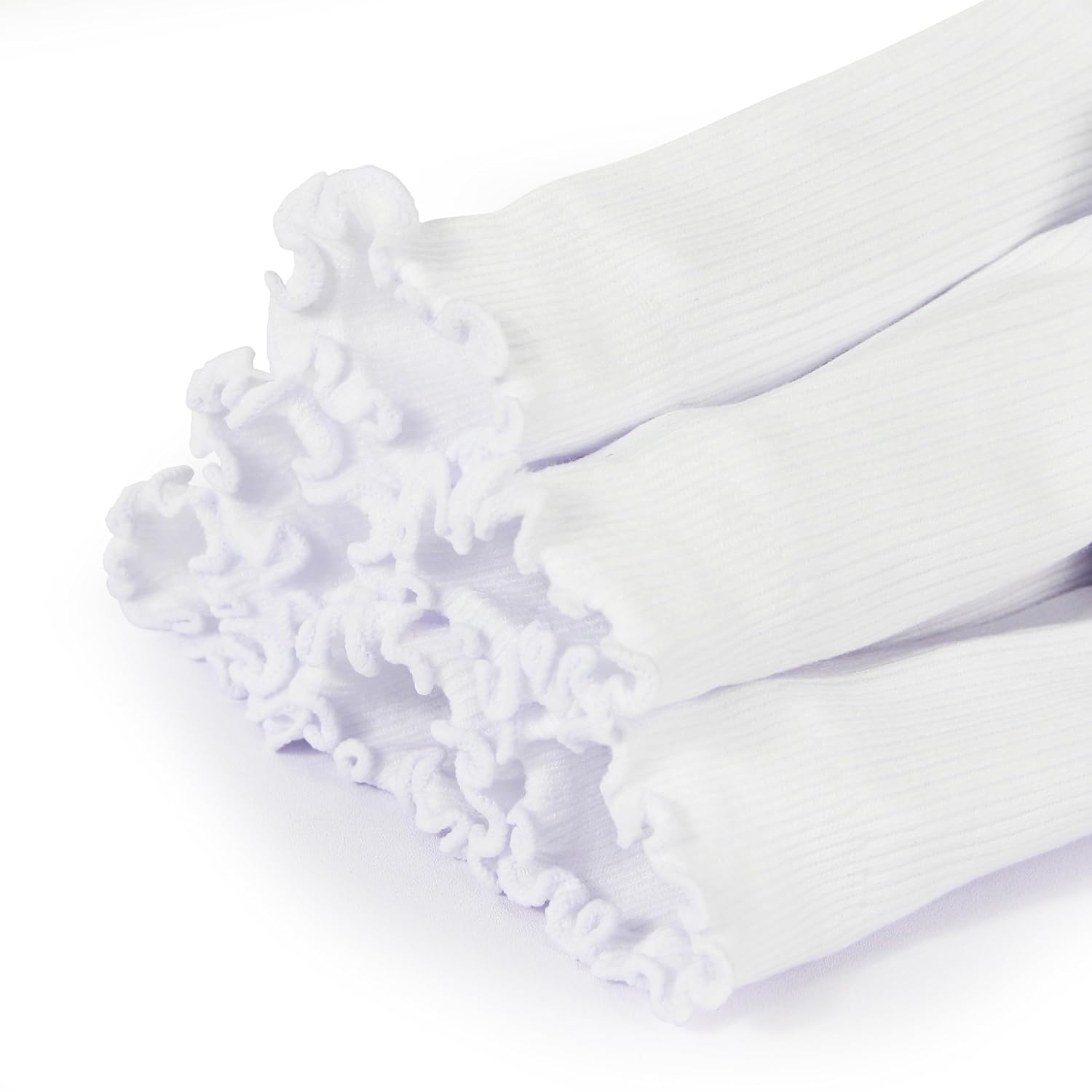 Ruffle Athletic Lightweight Crew Socks For Women