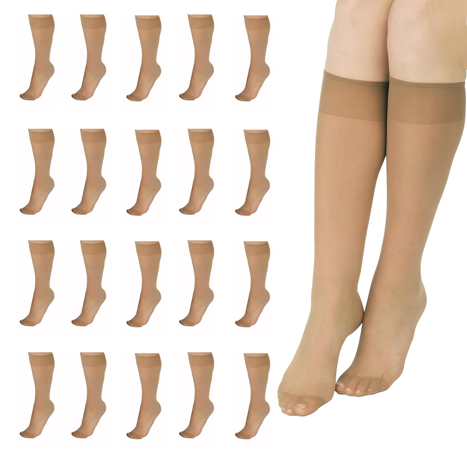 Daily Use High Reinforced Stockings For Women