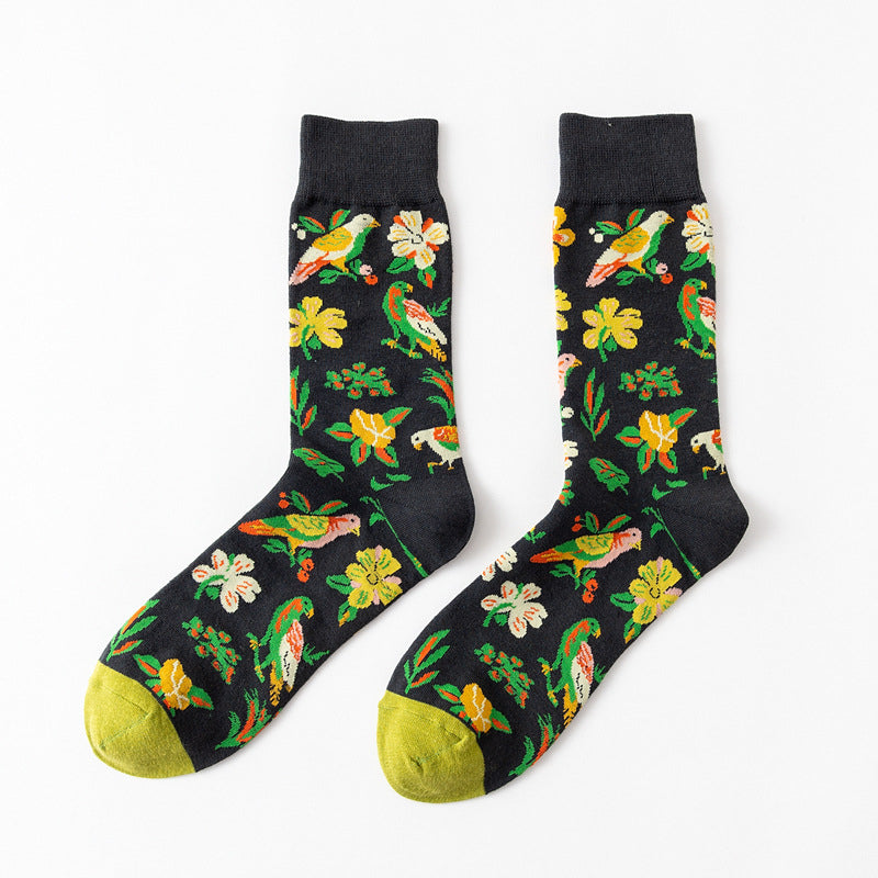 Casual Street Wear Cartoon Print Socks Set