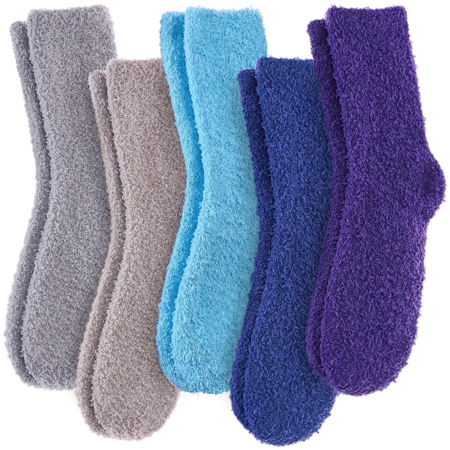 5 Piece Cozy Fuzzy Socks For Winter And Home Wear For Women-125 Pairs Of Cozy Fuzzy Socks For Winter And Home Wear For Women - Image 7