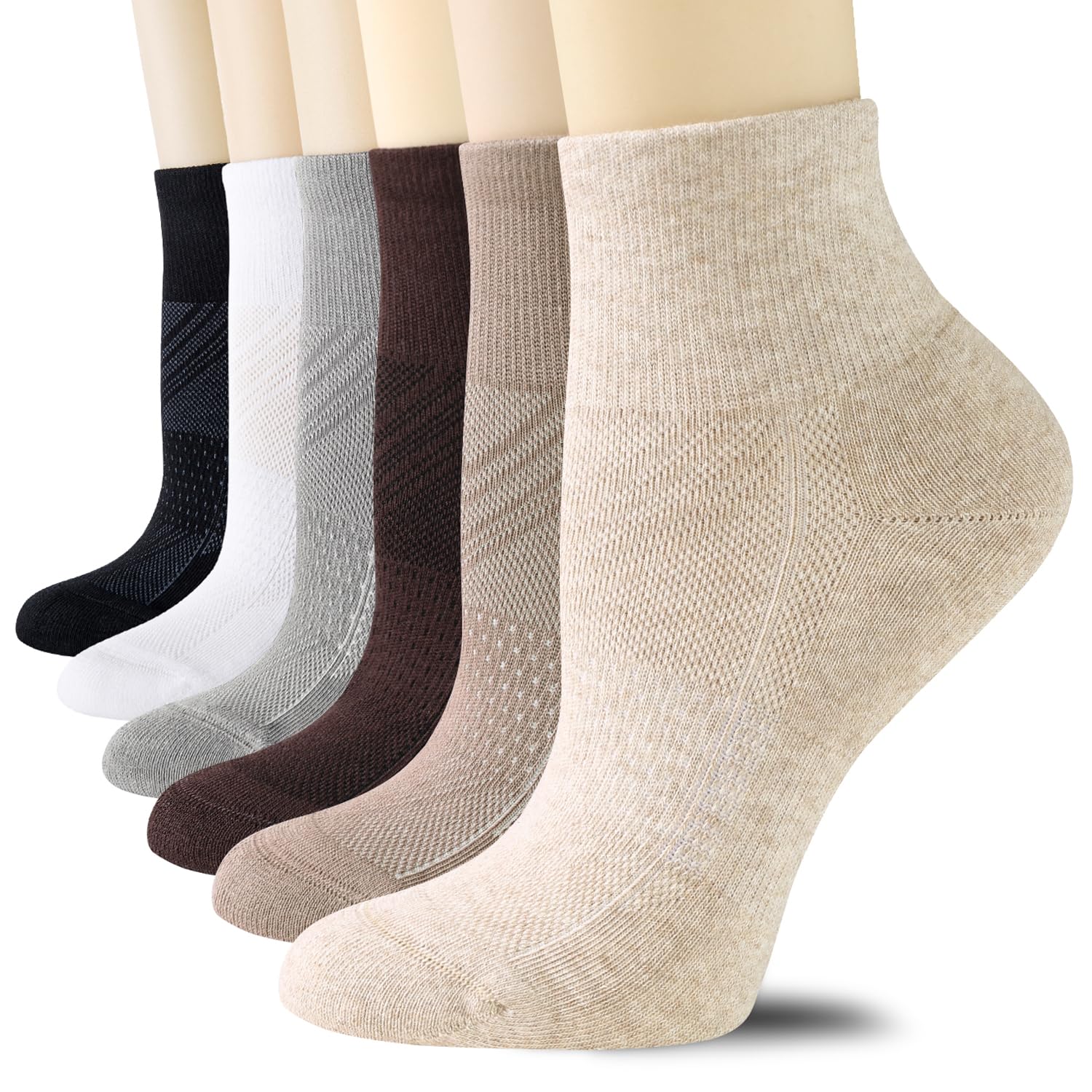 Pack Of Running Athletic Cushioned Sport Socks 6 For Women
