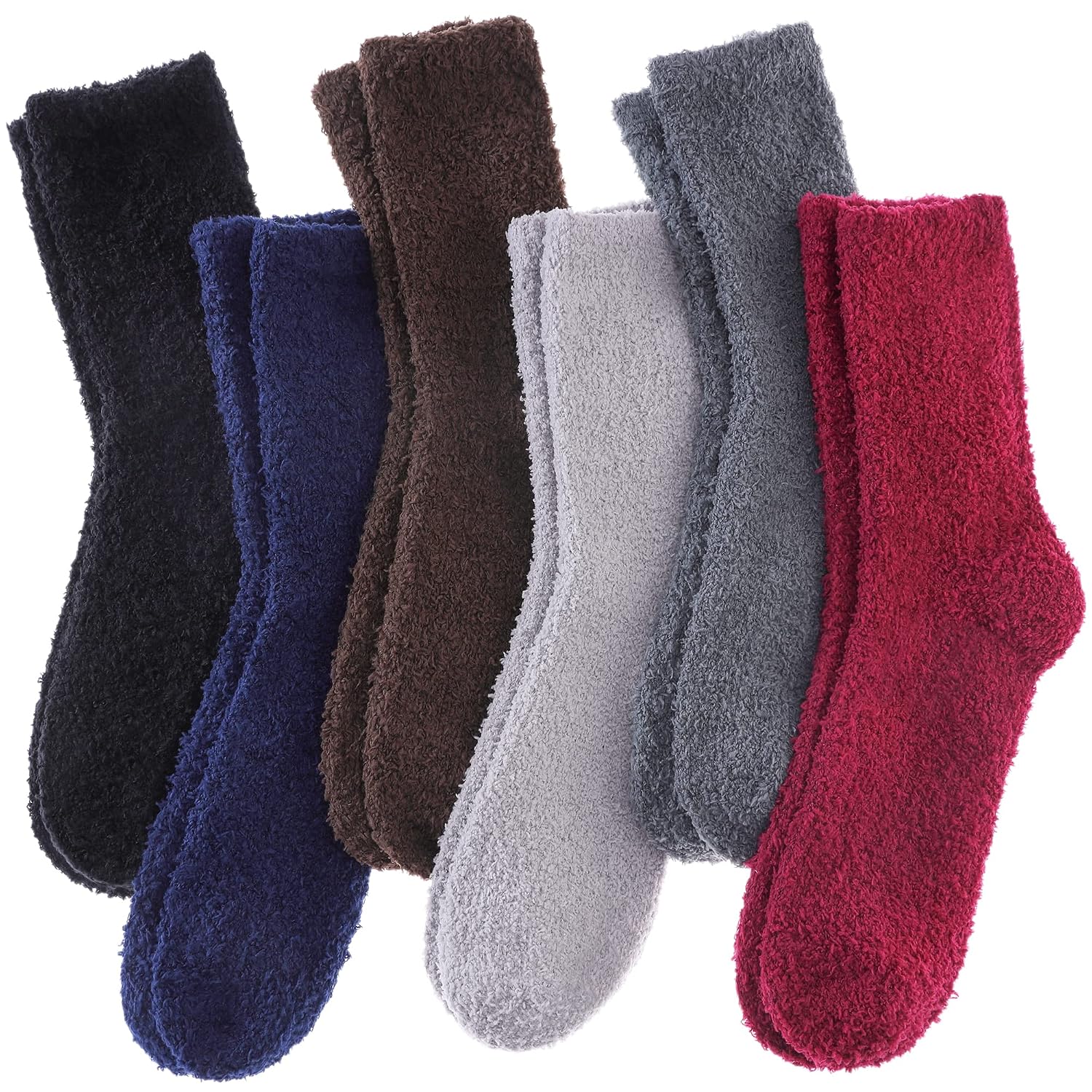 5 Piece Cozy Fuzzy Socks For Winter And Home Wear For Women-125 Pairs Of Cozy Fuzzy Socks For Winter And Home Wear For Women - Image 8
