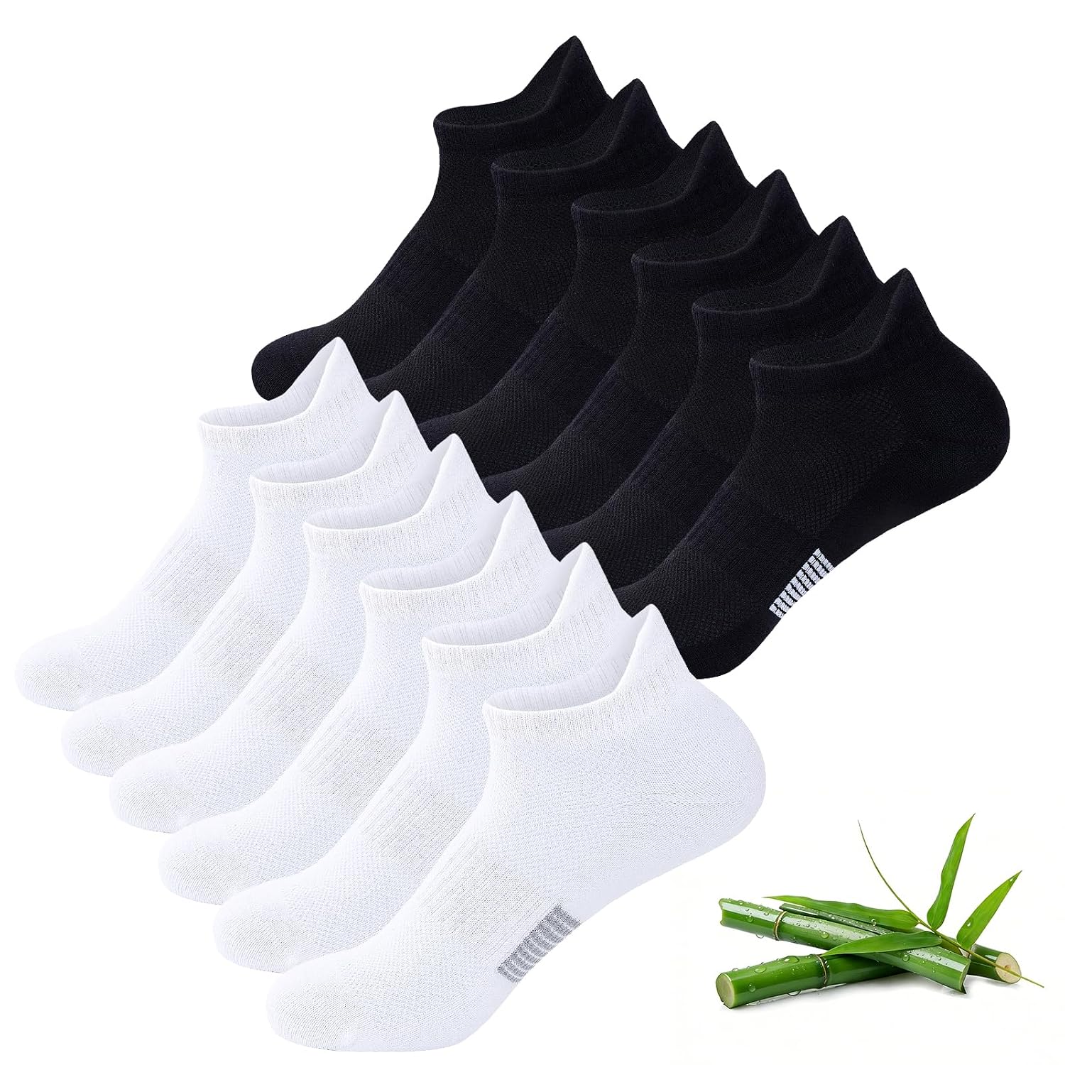 6 Pair Low Cut Socks For Casual And Athletic Wear