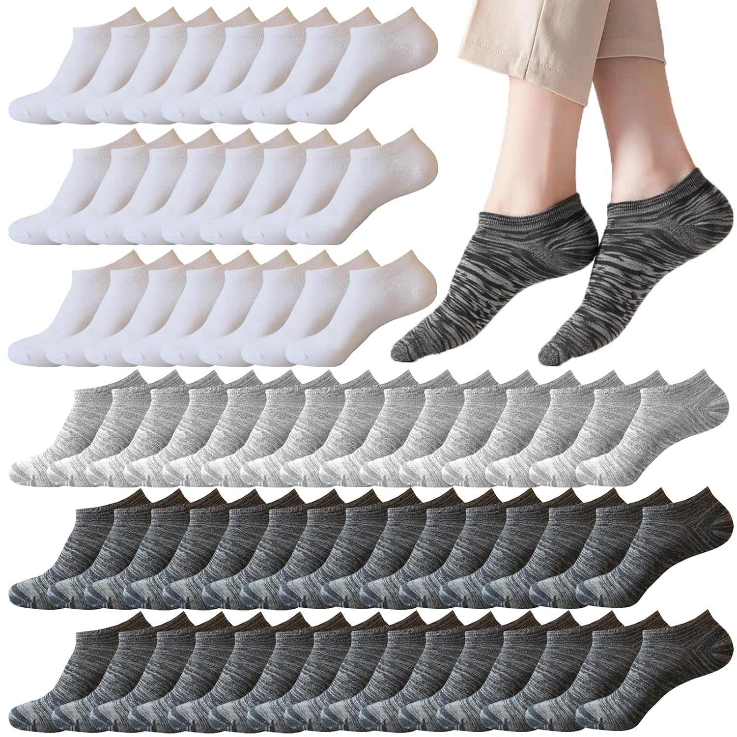 Casual Low Cut Athletic Sport Socks For Women