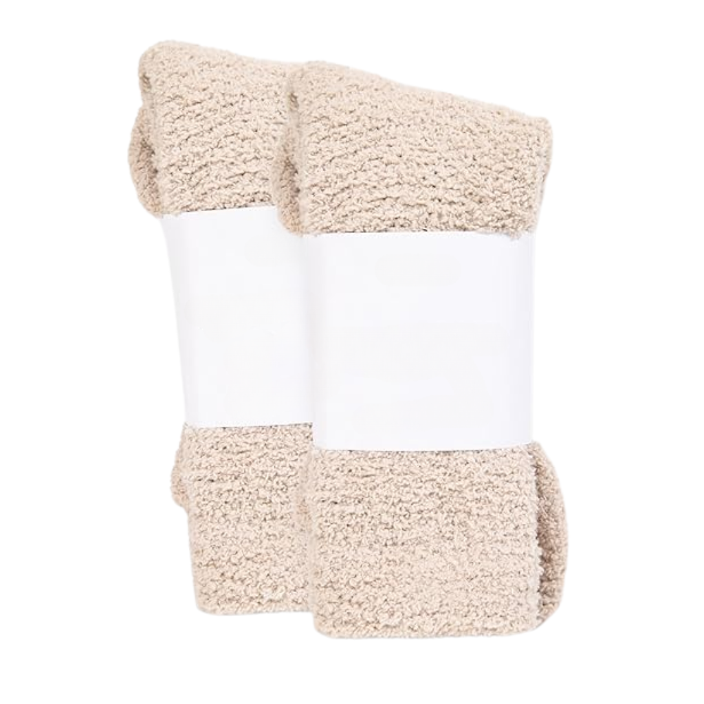 Textured Cloud Knit Crew Lounge SocksCozy Ultra Soft Cloud Knit Socks - Image 14