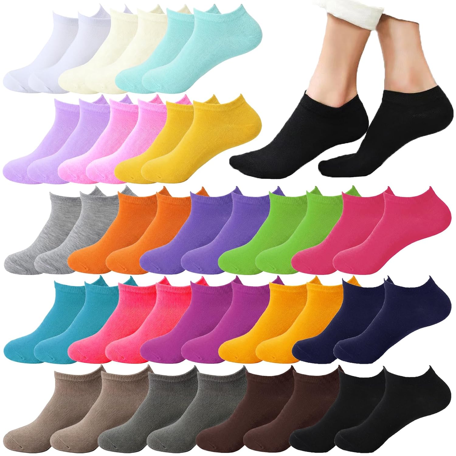 Casual Low Cut Athletic Sport Socks For WomenCasual Low Cut Athletic Sport Socks For Women - Image 5