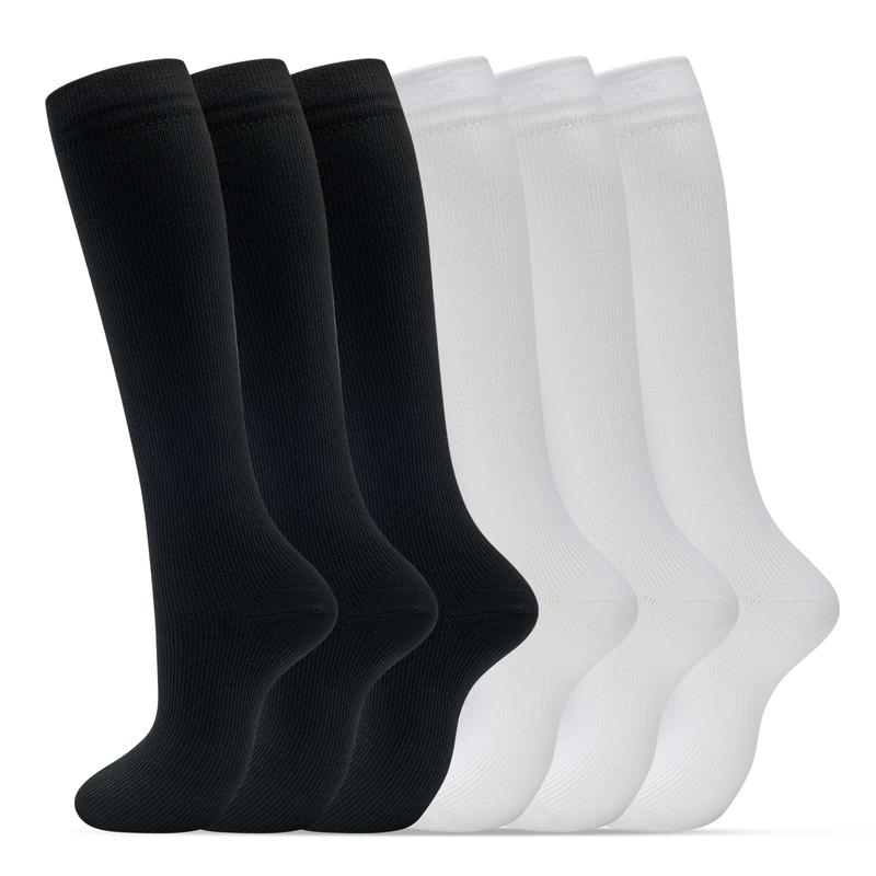 Pack of 6 High Compression Support Socks For Men And Women