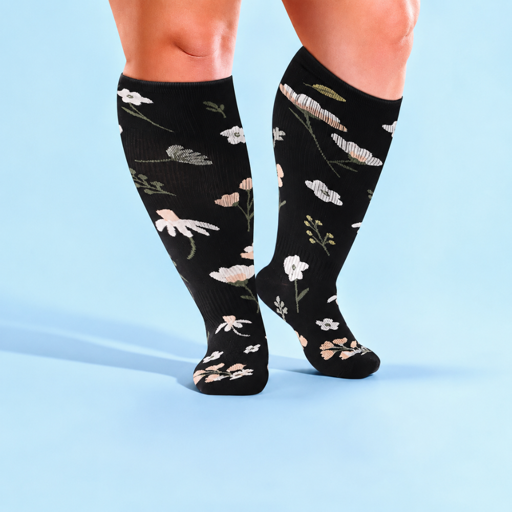 3 Pair Of Wide Compression Socks For Women