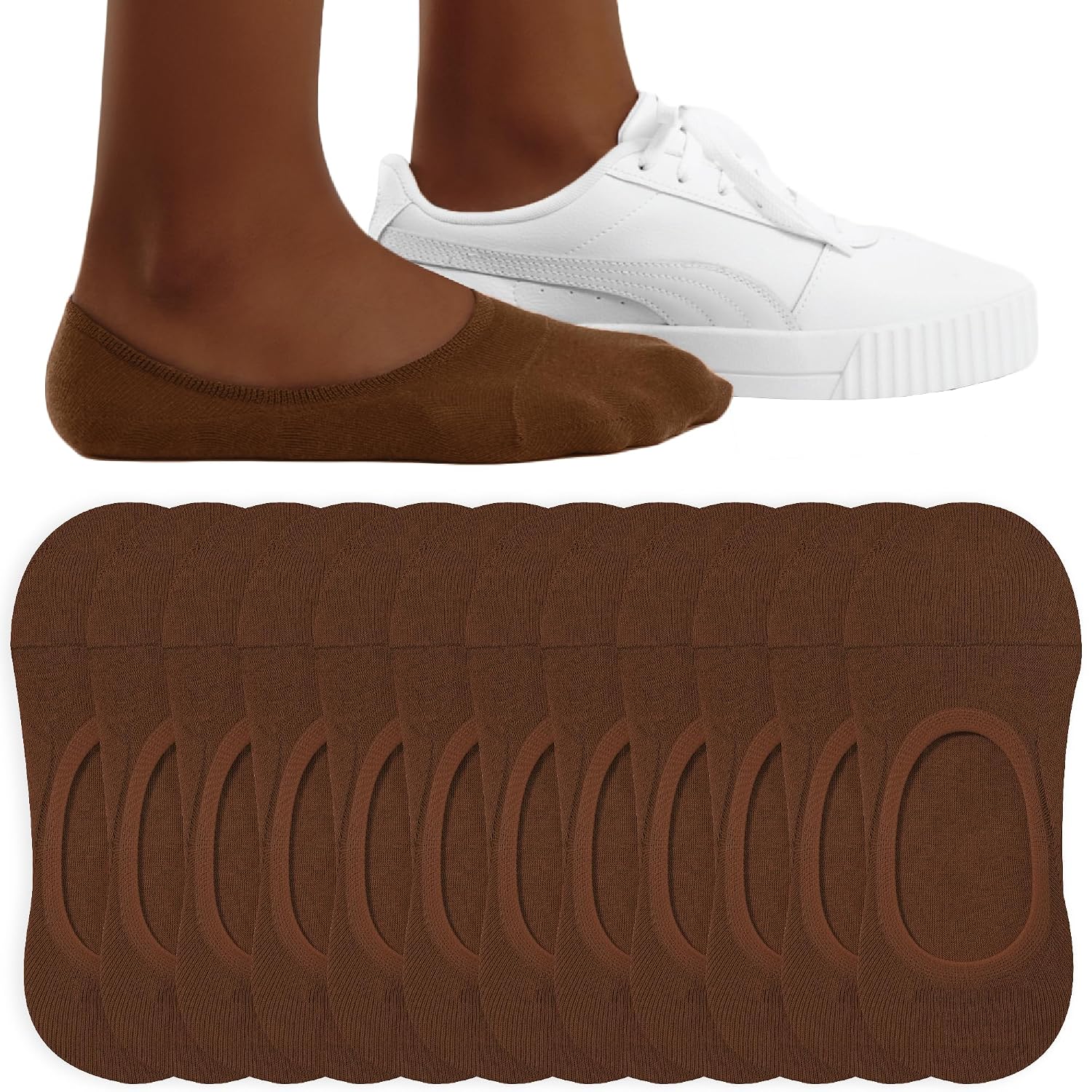Soft Stretchable Invisible Liner Socks For Women