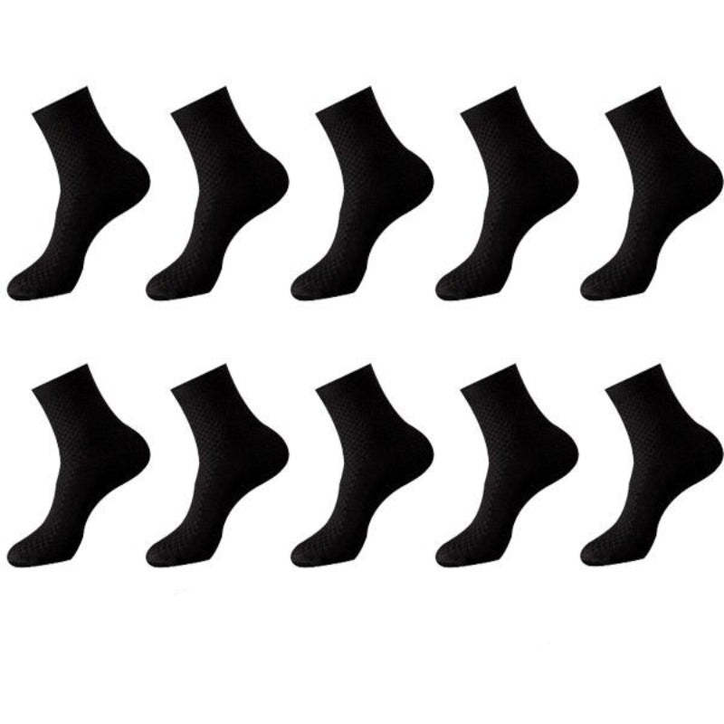 Casual 10 Pairs Of Bamboo Fiber Breathable Long Socks