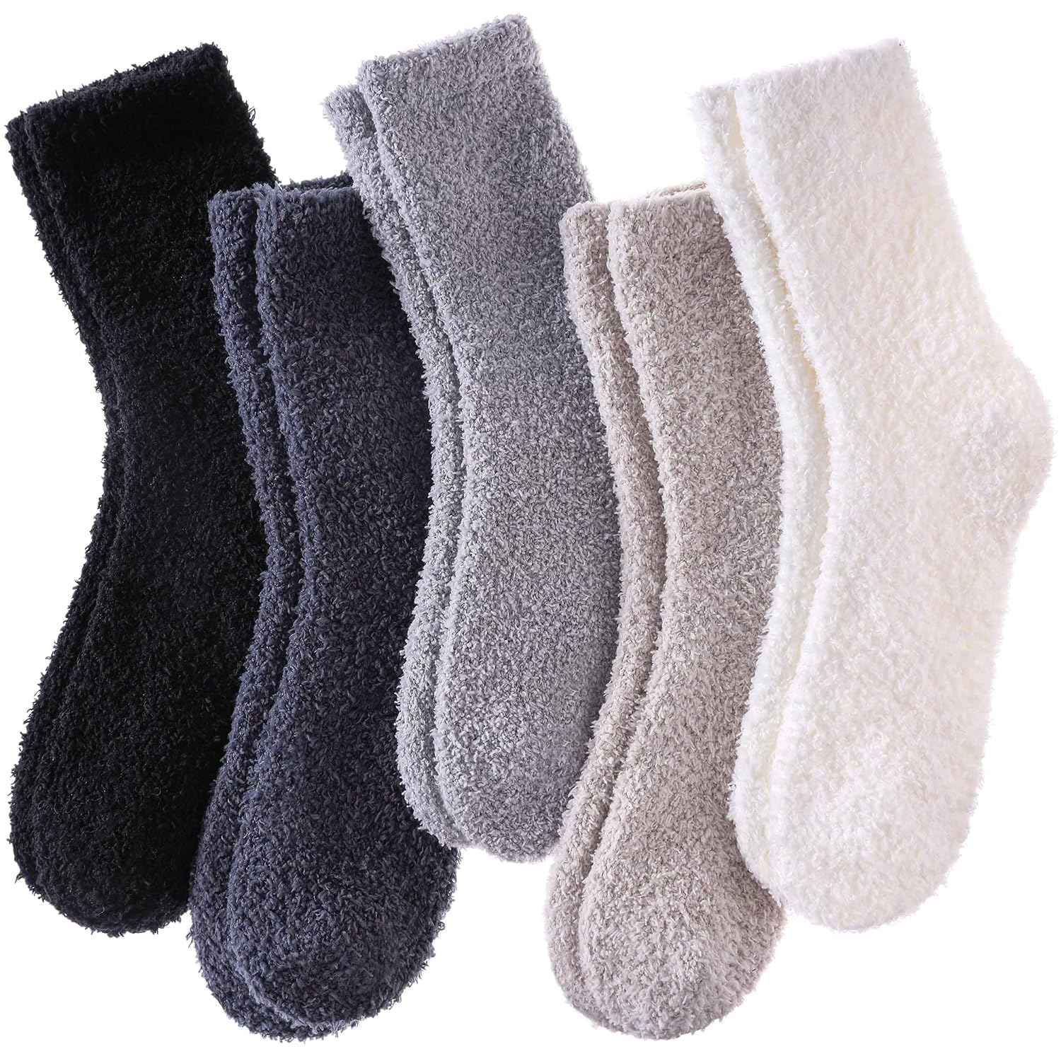 5 Piece Cozy Fuzzy Socks For Winter And Home Wear For Women-125 Pairs Of Cozy Fuzzy Socks For Winter And Home Wear For Women - Image 14
