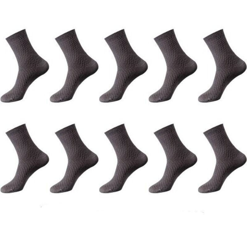 Casual 10 Pairs Of Bamboo Fiber Breathable Long SocksCasual 10 Pairs Of Bamboo Fiber Breathable Long Socks - Image 3