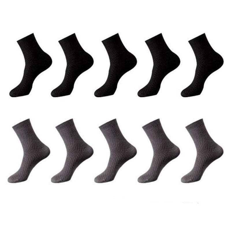 Casual 10 Pairs Of Bamboo Fiber Breathable Long Socks