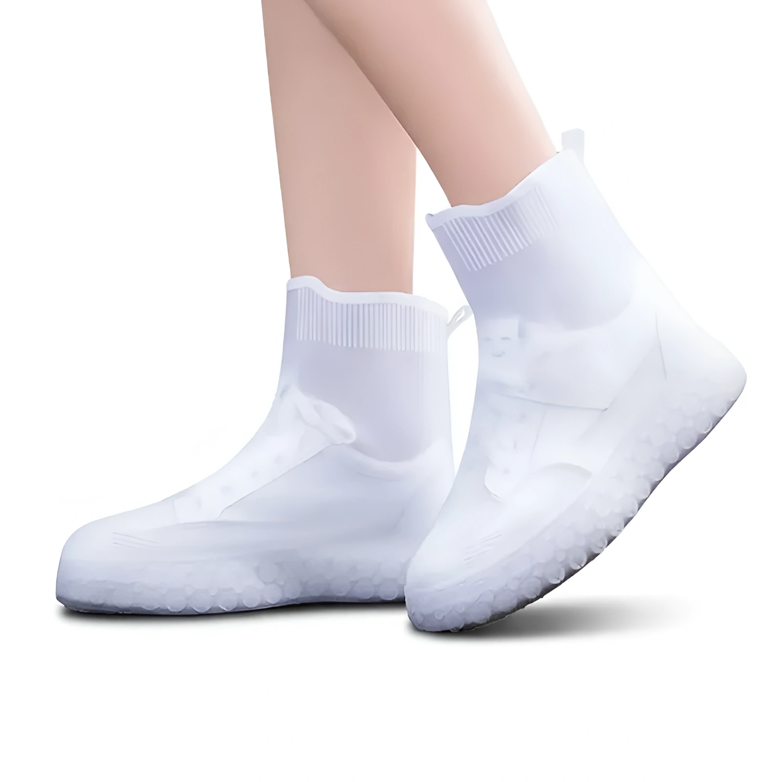 Reusable Waterproof Silicone Shoe Covers With Non Slip Sole