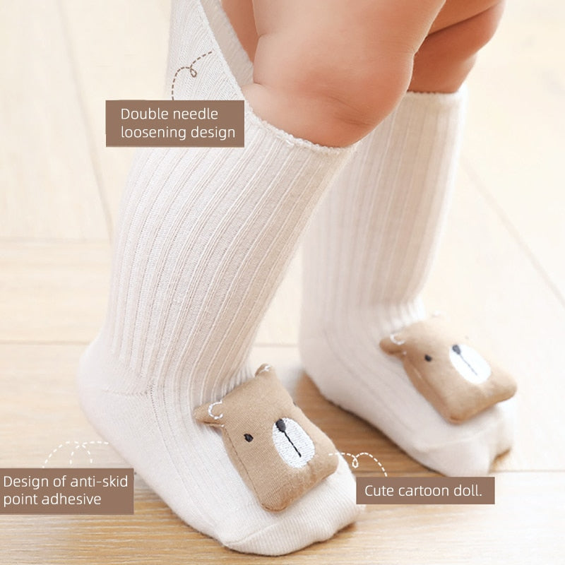 Anti Slip Soled Soft Cotton Cartoon Animal Baby SocksAnti Slip Soled Soft Cotton Cartoon Animal Baby Socks - Image 4