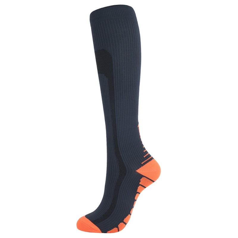 Linear Pattern Print Unisex Compression Socks